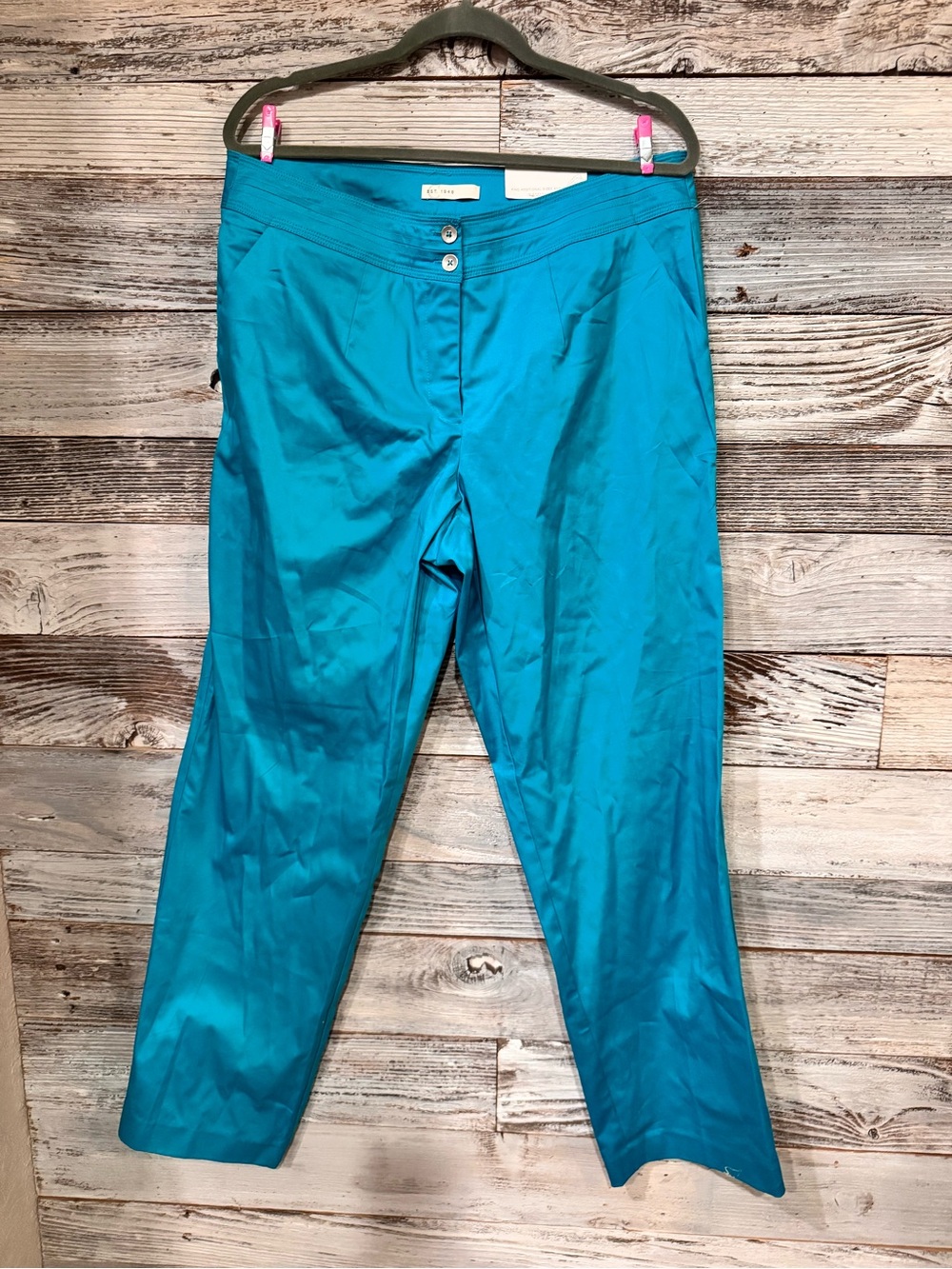 NWT Cato Turquoise Straight Leg Pants